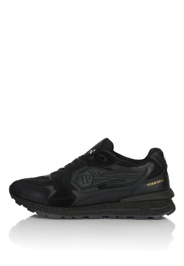 Philipp Plein - PHILIPP PLEIN Sneakersy SAFS MSC4074 PLE022N Czarny. Kolor: czarny. Materiał: materiał