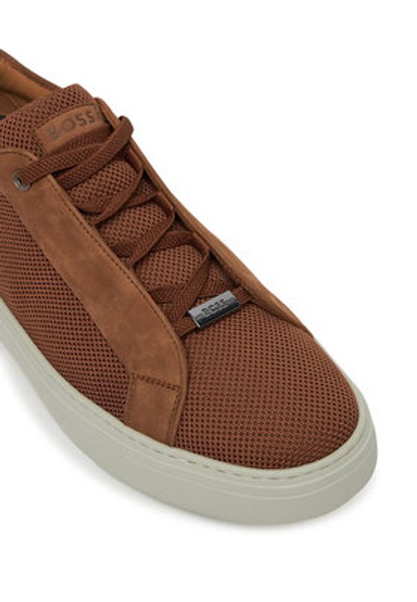 BOSS Sneakersy Gary Tenn Ktsd 50539108 Brązowy. Kolor: brązowy. Materiał: materiał