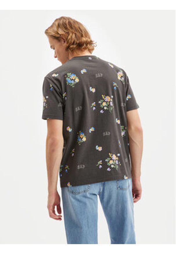 GAP - Gap T-Shirt 586480-01 Czarny Regular Fit. Kolor: czarny. Materiał: bawełna