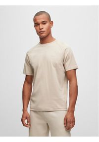 BOSS - Boss T-Shirt Thilix 50494374 Beżowy Regular Fit. Kolor: beżowy. Materiał: bawełna #1