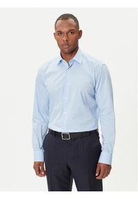 BOSS Koszula H-Joe 50545075 Błękitny Regular Fit. Kolor: niebieski. Materiał: bawełna