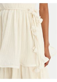 Guess Sukienka koktajlowa W6GKA GW2584 Écru Regular Fit. Materiał: syntetyk. Styl: wizytowy #5