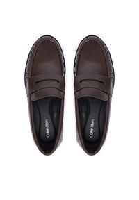 Calvin Klein Lordsy Round Loafer Lth HW0HW03126 Brązowy ciemny. Kolor: brązowy. Materiał: skóra #3