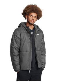 Kurtka puchowa z wypełnieniem syntetycznym męska Under Armour Lw Insulated Jacket - szara. Kolor: szary. Materiał: puch, syntetyk #1