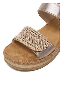 Rieker Sandały CEO-V0951-90 Złoty. Kolor: złoty. Materiał: syntetyk, skóra #6