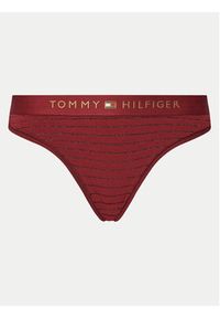 TOMMY HILFIGER - Tommy Hilfiger Figi klasyczne UW0UW05588 Bordowy Regular Fit. Kolor: czerwony. Materiał: materiał, bawełna