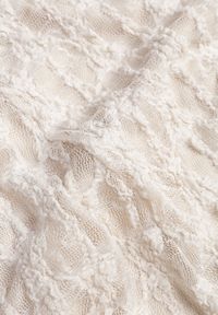 Born2be - Beżowy Koronkowy Komplet Top Wiązany na Szyi i Spódnica Corinatea. Kolor: beżowy. Materiał: koronka #8