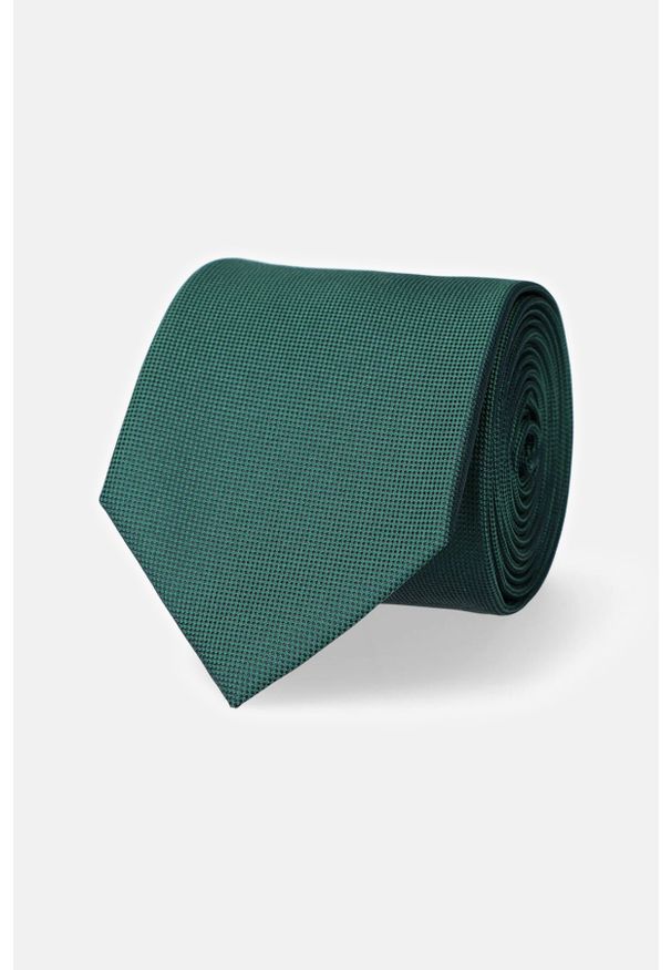 Lancerto - Krawat Zielony. Kolor: zielony. Materiał: mikrofibra, materiał. Wzór: gładki. Styl: elegancki