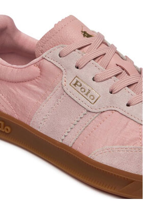 Polo Ralph Lauren Sneakersy 804P04919002 Różowy. Kolor: różowy. Materiał: zamsz, skóra