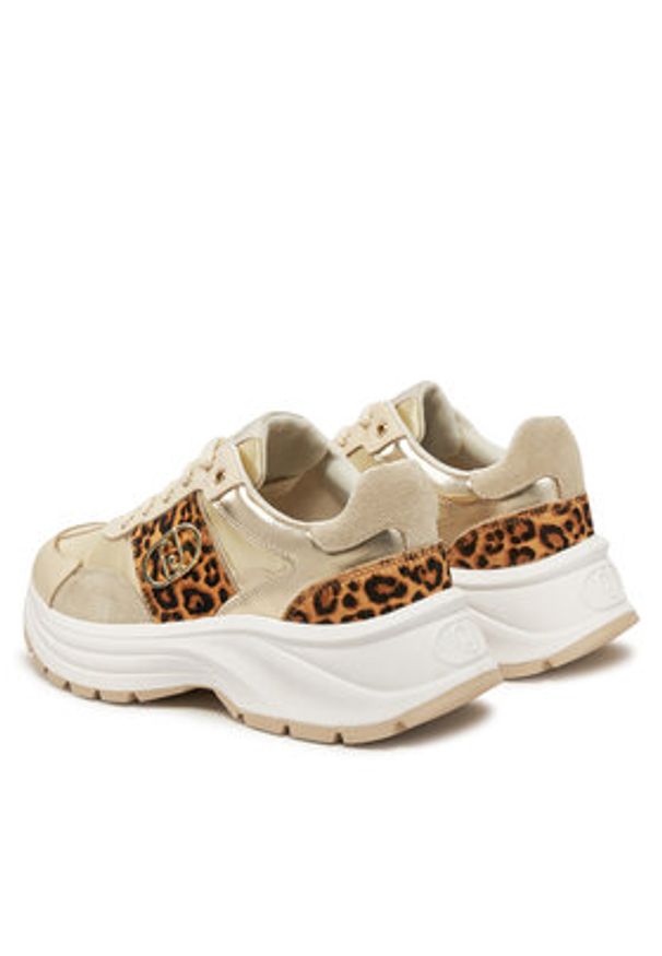 Liu Jo Sneakersy Eva 02 BA5065 PX243 Beżowy. Kolor: beżowy. Materiał: materiał