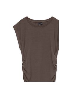 Vero Moda Sukienka koktajlowa Sarah 10346941 Brązowy ciemny Slim Fit. Kolor: brązowy. Materiał: lyocell. Styl: wizytowy #2