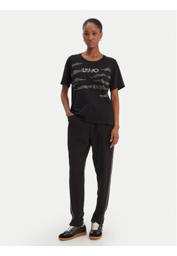 Liu Jo Sport Spodnie materiałowe TA6290 TS923 Czarny Regular Fit. Kolor: czarny. Materiał: syntetyk. Styl: sportowy