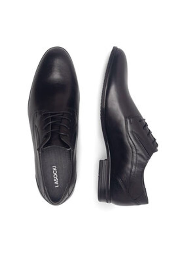 Lasocki Półbuty ERYK-01 MI08 Czarny. Kolor: czarny. Materiał: skóra