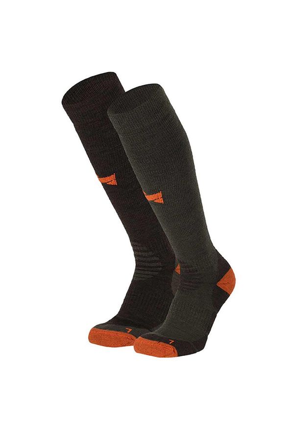 XTREME - Skarpety uciskowe outdoorowe unisex. Kolor: zielony. Materiał: wełna, elastan, poliamid. Sport: turystyka piesza, narciarstwo