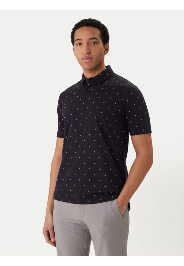 Armani Exchange Polo XM000735 AF10356 FB434 Czarny Regular Fit. Typ kołnierza: polo. Kolor: czarny. Materiał: bawełna