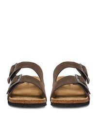 Go Soft Klapki EOHP-ALMELO-01 Brązowy. Kolor: brązowy. Materiał: skóra, zamsz #5