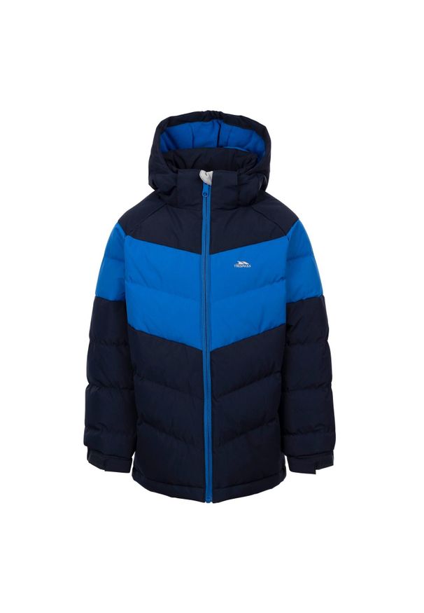 TRESPASS - Kurtka Dziecięca Aldery Padded Jacket. Kolor: niebieski. Materiał: puch. Styl: sportowy