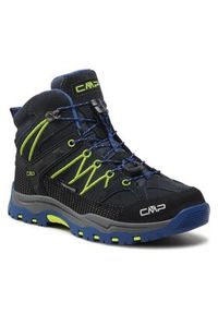 CMP Trekkingi Kids Rigel Mid Trekking Shoe Wp 3Q12944 Granatowy. Kolor: niebieski. Materiał: zamsz, skóra