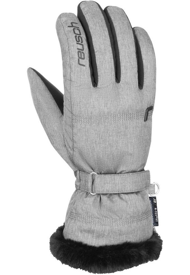Reusch - Rękawice damskie REUSCH Luna R-TEX. Kolor: szary. Sezon: zima. Sport: narciarstwo
