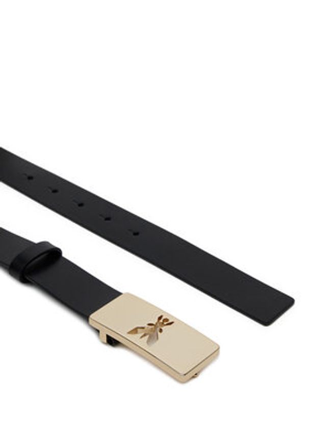 Patrizia Pepe Pasek Damski 8W0059/L048-K118 Czarny. Kolor: czarny. Materiał: skóra