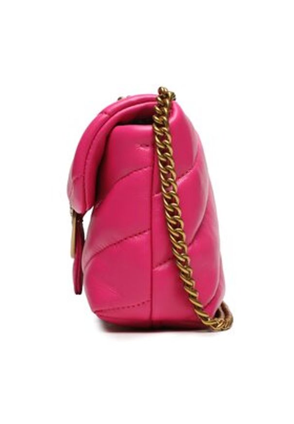 Pinko Torebka Love Baby Puff C. AI 23-24 PLTT 100040 A0F2 Różowy. Kolor: różowy. Materiał: skórzane
