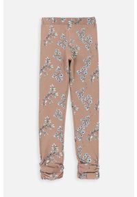 COCCODRILLO - Coccodrillo legginsy dziecięce kolor brązowy wzorzyste. Kolor: brązowy #1