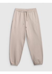 4f - 4F Spodnie dresowe joggery damskie - szare XL. Stan: podwyższony. Kolor: szary. Materiał: dresówka #1