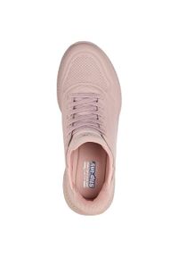 skechers - Adidasy Skechers Bobs Squad 4 - Key Look, Kobiety. Kolor: różowy. Materiał: skóra ekologiczna, materiał. Sport: fitness
