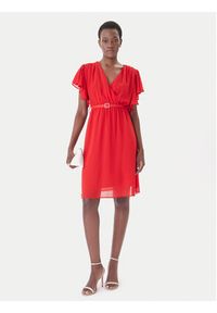 Artigli Sukienka koktajlowa ACAB004967 Czerwony Regular Fit. Kolor: czerwony. Materiał: syntetyk. Styl: wizytowy #2