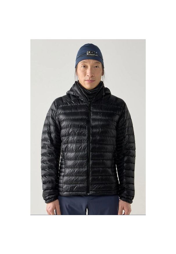 Haglöfs L.I.M Down II Hood Men True Black. Kolor: czarny. Sport: turystyka piesza
