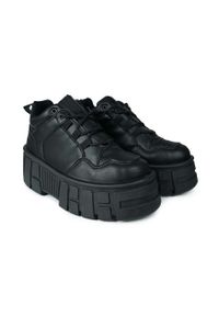 Altercore sneakersy Nissa kolor czarny. Nosek buta: okrągły. Zapięcie: sznurówki. Kolor: czarny. Obcas: na platformie #5