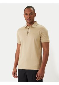 Karl Lagerfeld - KARL LAGERFELD Polo 745002 562200 Beżowy Regular Fit. Typ kołnierza: polo. Kolor: beżowy. Materiał: bawełna #1