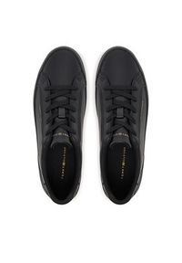 TOMMY HILFIGER - Tommy Hilfiger Sneakersy Vulc Foxing FW0FW08683 Czarny. Kolor: czarny. Materiał: skóra #3