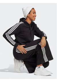 Adidas - adidas Bluza Essentials 3-Stripes French Terry Crop Hoodie IC8767 Czarny Regular Fit. Kolor: czarny. Materiał: bawełna #2