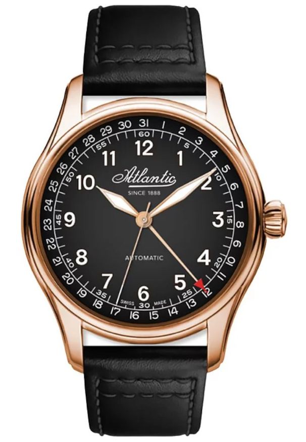 Atlantic - Zegarek Męski ATLANTIC Automatic Classic Sapphire Worldmaster 52782.44.63. Styl: klasyczny, elegancki