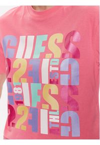 Guess T-Shirt Edwina V3GI08 I3Z14 Różowy Regular Fit. Kolor: różowy. Materiał: bawełna #5