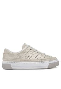 Rieker Sneakersy CEO-L8849-60 Złoty. Kolor: złoty. Materiał: materiał #1