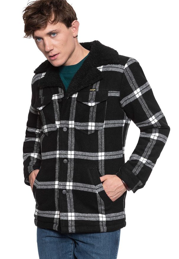 Wrangler - KURTKA ZIMOWA WRANGLER WRANGE COAT BLACK W463XS100 112128915. Sezon: zima