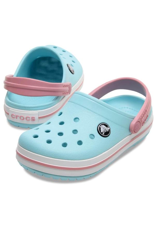 Buty klapki sandały chodaki dziecięce Crocs Crocband Clog. Kolor: wielokolorowy, różowy, niebieski