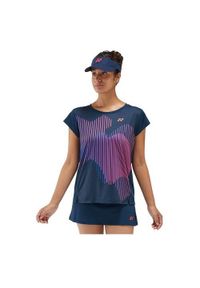 YONEX - Koszulka sportowa damska Yonex Crew Neck Us Open 2024. Kolor: wielokolorowy. Długość rękawa: krótki rękaw. Długość: krótkie