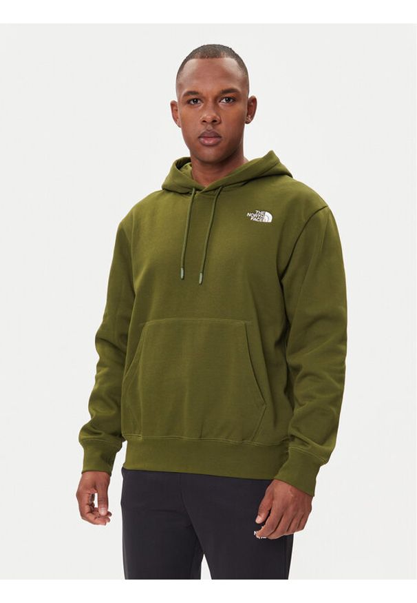 The North Face Bluza Essential NF0A89ES Zielony Regular Fit. Kolor: zielony. Materiał: bawełna, syntetyk