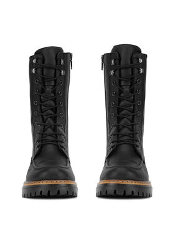 Rieker Trzewiki 72616-00 Czarny. Kolor: czarny. Materiał: syntetyk, materiał