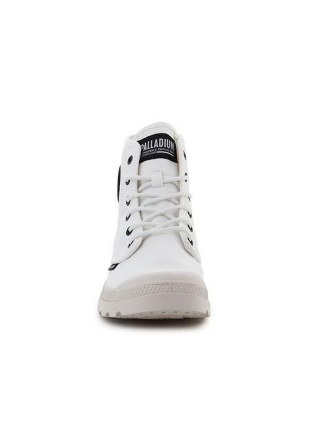 Buty do chodzenia unisex Palladium Pampa HI Htg Supply Star. Wysokość cholewki: za kostkę. Zapięcie: sznurówki. Kolor: biały. Materiał: syntetyk, tkanina, materiał. Szerokość cholewki: normalna. Sport: turystyka piesza