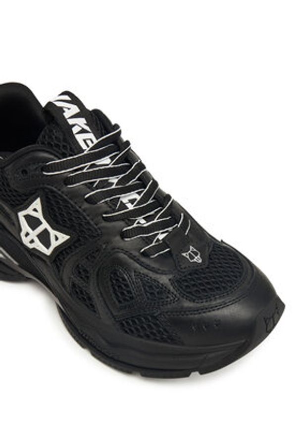 Naked Wolfe Sneakersy Smash Czarny. Kolor: czarny. Materiał: skóra