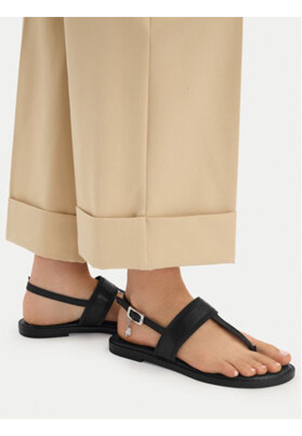 U.S. Polo Assn. Sandały EO-CASSIE001W/6TY1 Czarny. Kolor: czarny. Materiał: materiał