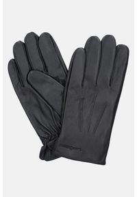 Lancerto - Rękawiczki Czarne Skórzane Touch. Kolor: czarny. Materiał: skóra #1