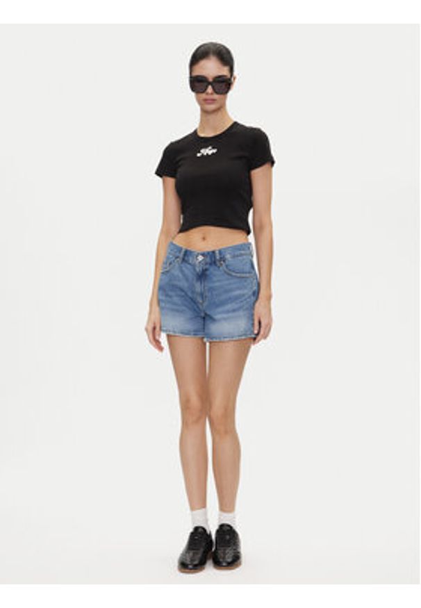 Hugo - HUGO Szorty jeansowe Gimusa_B 50540565 Niebieski Relaxed Fit. Kolor: niebieski. Materiał: bawełna