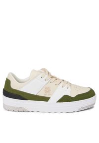 TOMMY HILFIGER - Tommy Hilfiger Sneakersy Th Lo Basket Sneaker FW0FW07309 Beżowy. Kolor: beżowy