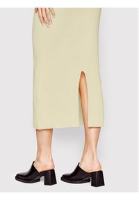 Samsoe & Samsoe - Samsøe Samsøe Spódnica ołówkowa Joanne F22200029 Beżowy Slim Fit. Kolor: beżowy. Materiał: bawełna #4
