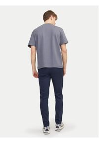 Jack & Jones - Jack&Jones Spodnie garniturowe Franco 12199893 Granatowy Super Slim Fit. Kolor: niebieski. Materiał: syntetyk #3